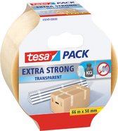 Verpakkingstape tesapack extra 66mx50mm pvc tr | Stuk a 1 rol | 6 stuks