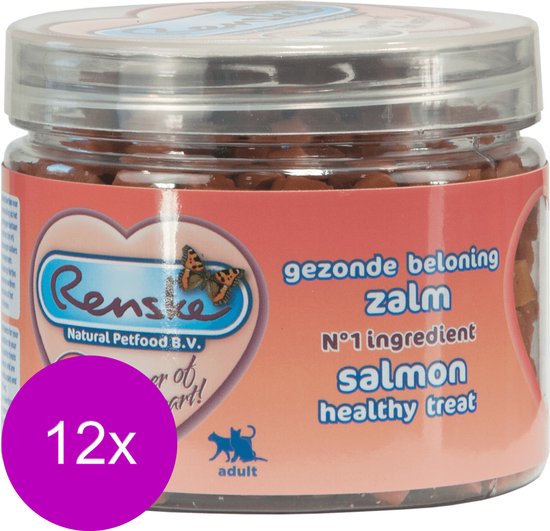 12x Renske Gezonde Beloning Kat Zalm 100 gr