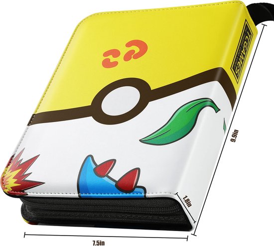 Thumbnail van een extra afbeelding van het spel Verzamelmap voor Pokèmonkaarten - Verzamelmap - Verzamelmap Pokémonkaarten - 4 pocket verzamelmap - Verzamelmap voor 400 kaarten - Schoencadeau - Schoen cadeau - Sinterklaas cadeau