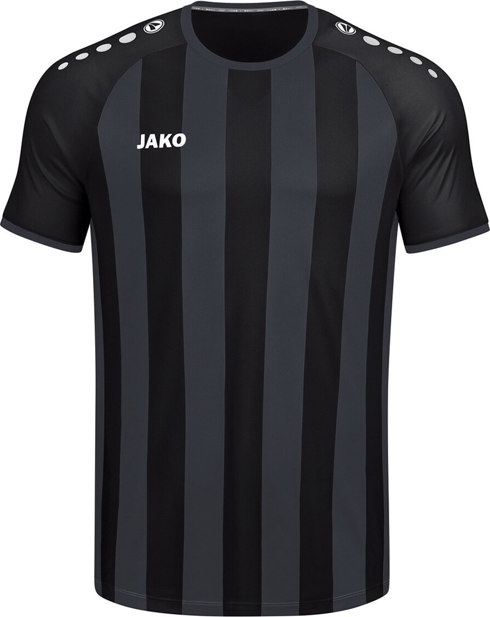 Jako Inter Shirt Korte Mouw Heren - Zwart / Antraciet | Maat: L