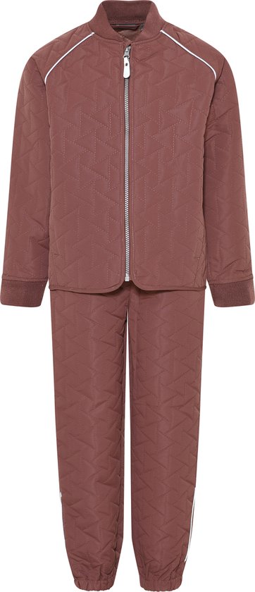 Color Kids - Ensemble de pluie thermique pour enfants - Deux pièces - Recyclé - Marron - taille 128cm