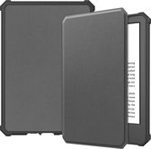 Case2go - Hoes geschikt voor Amazon Kindle 11 (2022) - TPU Book Case - Auto/Wake functie - Grijs