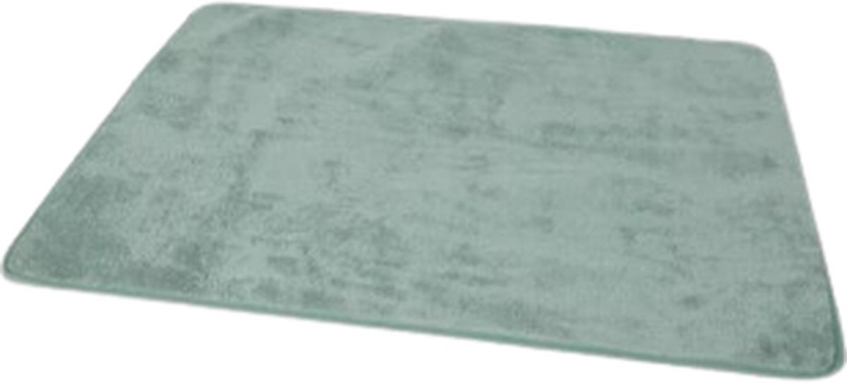 Badmat SINDY - Groen - Polyester - 50 x 70 cm - Badkamer - badkamer - kleed - badkamerkleed - kleden - mat
