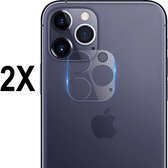 Screenz® - Camera lens protector geschikt voor iPhone 12 Pro Max - Screenprotector - Beschermglas - Glasplaatje geschikt voor iPhone 12 Pro Max - 2 stuks