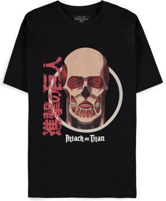 Attack On Titan - Colossus Titan Heren T-shirt - XL - Zwart