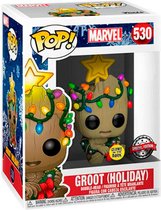 Funko Pop! Groot Holiday #530 - Chase Grail Kerst Marvel - Glow in the Dark