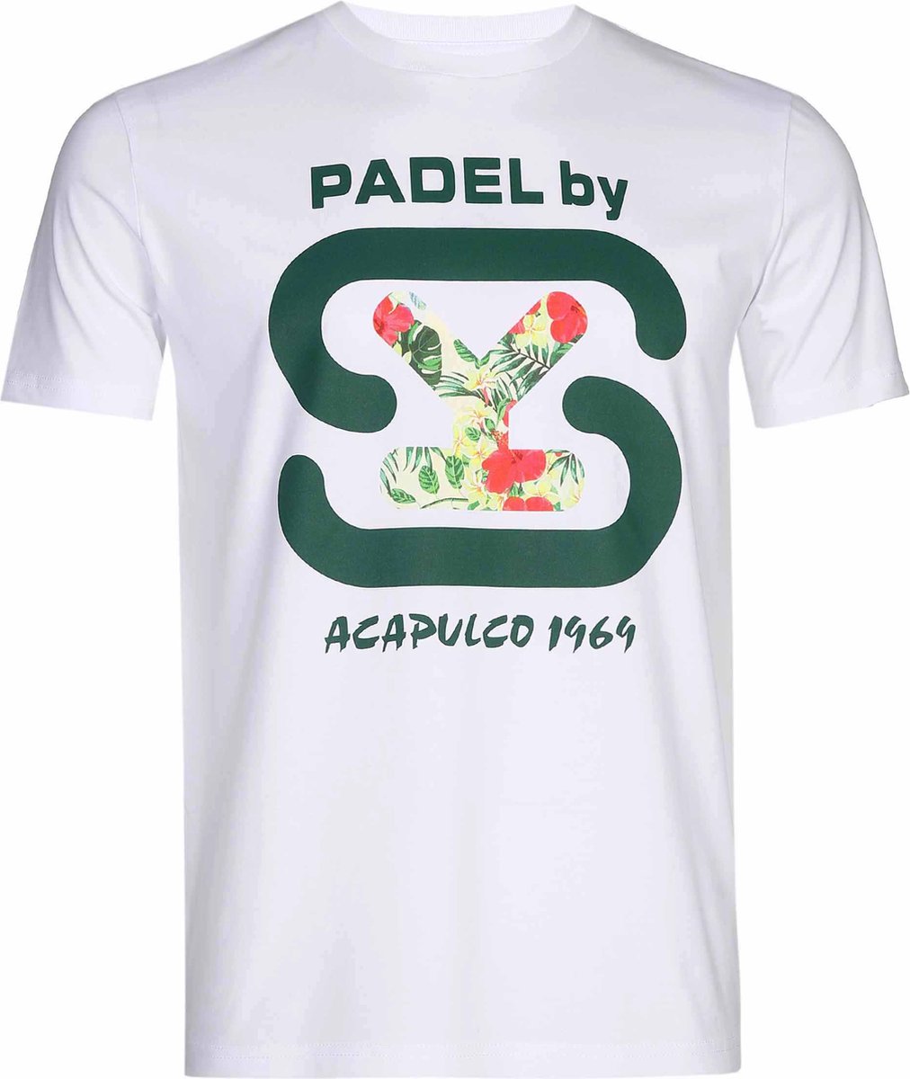 PADELbySY - ACAPULCO 1969 - T-SHIRT MEN'S - WHITE - SIZE XXL