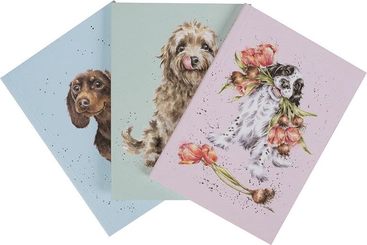 Set 3 Notebooks - A Dog's Life - Wrendale Designs