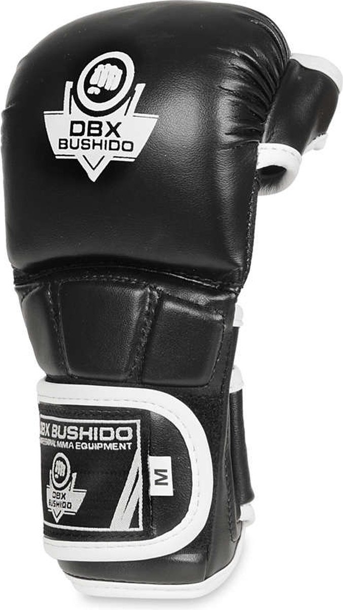 DBX Bushido - Master Edition - MMA Gloves - MMA Handschoenen - Zwart, Wit - Maat M