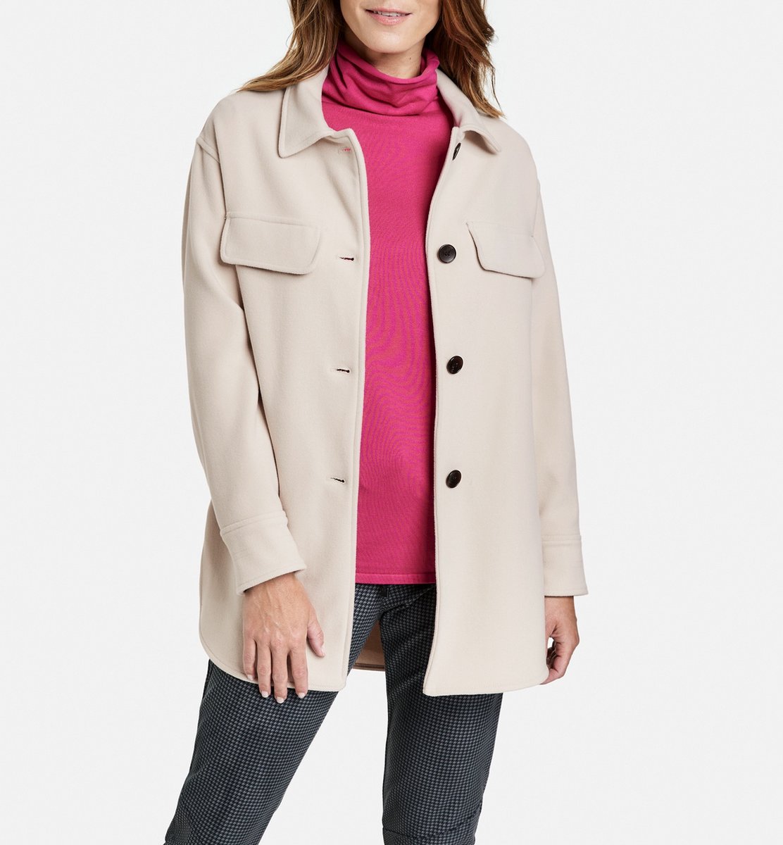 GERRY WEBER Dames Oversized blazer Cappuccino-48
