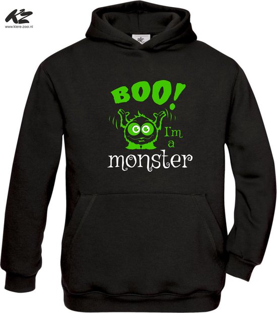Klere-Zooi - Boo! I'm a Monster - Hoodie - 164 (14/15 jaar)