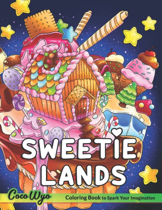 Sweetie Lands Coloring Book - Coco Wyo - Kleurboek voor volwassenen ...