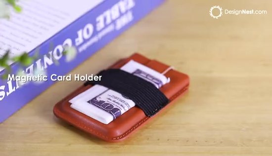 DAX CardHolder Magnetic - Porte-cartes - Marron