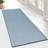 Karat Carpet Runner - Tapis - Sabang - Aspect sisal - Blauw - 80 x 200 cm