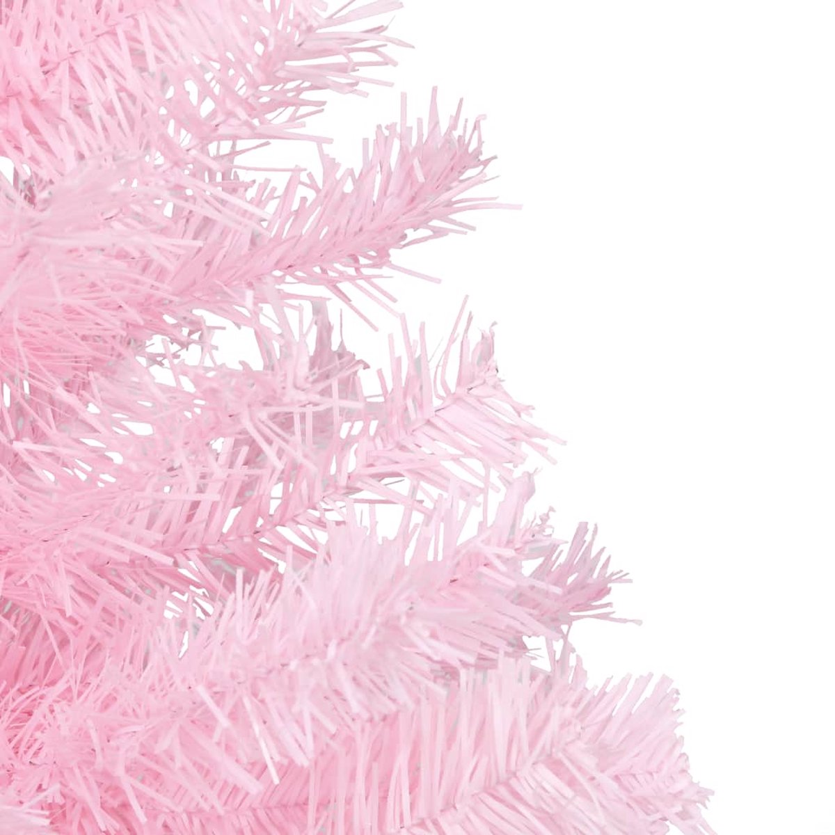 Prolenta Premium - Kunstkerstboom met LED's en standaard 180 cm PVC roze