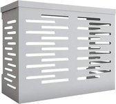 Mooie airco omkasting buitenunit - wit - airco ombouw airconditioning - airco unit - van hoogwaardig aluminium