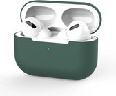 Hoesje in het Donker Groen geschikt voor Apple AirPods Pro - TCH - Beschermhoes - Siliconen - Case - Soft case