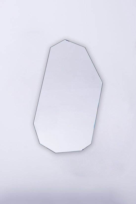 Rough Cut Mirror Large - Wandspiegel - Moderne Spiegel - Glas - Ophang Spiegel - Uniek - Verstek Geslepen Afwerking