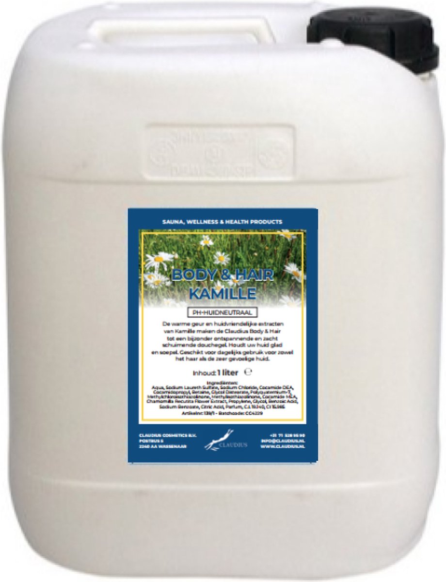 Goedkoopste Body & Hair Kamille - 10 Liter - 2 in 1 voor lichaam en haar.