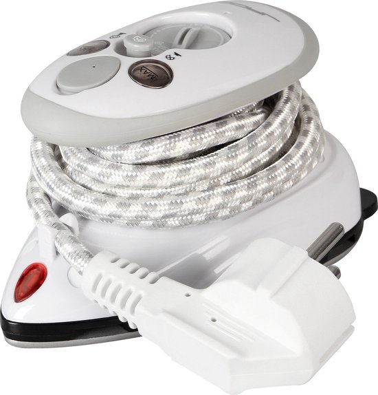 Jago - Phoenix Mini Strijkijzer - Reisstrijkijzer - Stoomstrijkijzer - Droog en Stoom strijken - Strijkijzer met Stoomgenerator - Wit