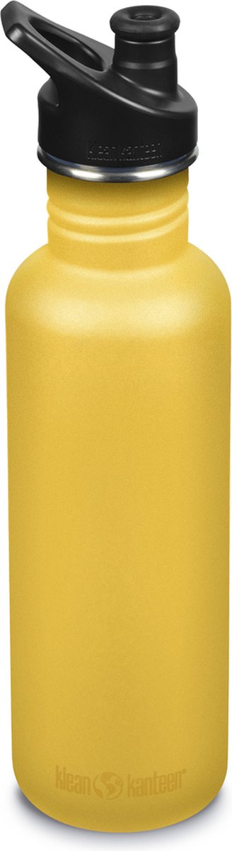 Klean kanteen classic drinkfles - Old Gold - Sportcap - 800 ml.