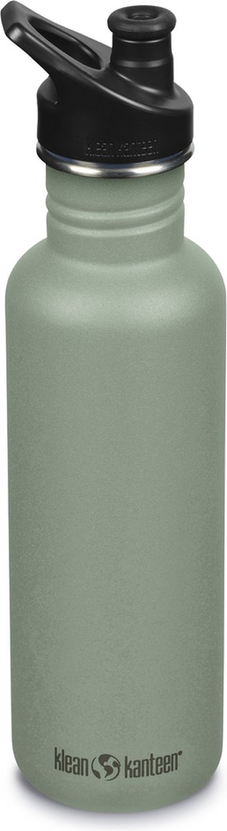 Klean Kanteen - RVS Drinkfles Classic 800ml (w/Sport Cap) - Sea Spray - 800 ml.