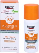 Eucerin Sun Oil Control Tinted Sun Gel-cream Spf 50+ - Protective Tinting + Mattifying Gel Face Cream 50 Ml