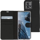 Accezz Hoesje Geschikt voor Motorola Edge 30 Fusion Hoesje Met Pasjeshouder - Accezz Wallet Softcase Bookcase - Zwart