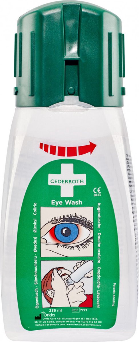 Goedkoopste Cederroth oogspoelfles, 235 ml