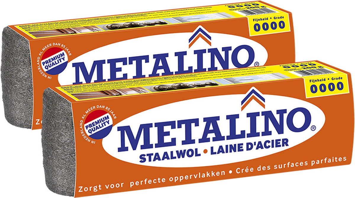 Metalino staalwol 0000 - 2 x 200 gram