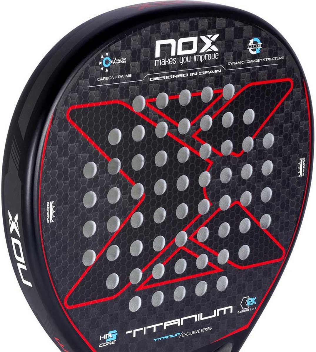 Raquette Padel BIRKA Diamond-Force Carbone 12K 3D Surface + Protection
