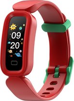 DrPhone KidstimeX12 - Smartwatch pour Enfants - Smartwatch étanche - Smartwatch avec notifications Notifications - Moniteur de fréquence cardiaque - Compteurs de pas et de calories - Rouge