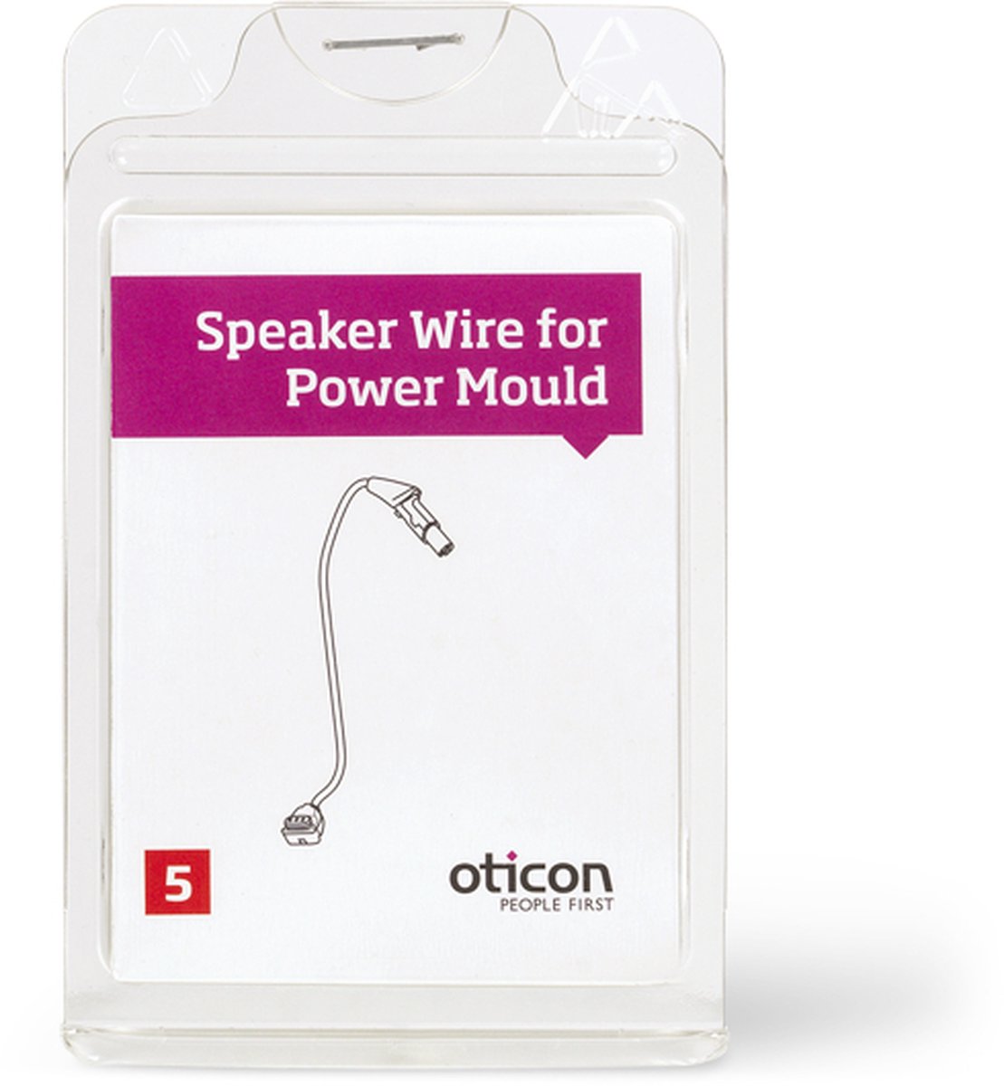 Goedkoopste Oticon luidspreker draad Power Mould rechts lengte 5