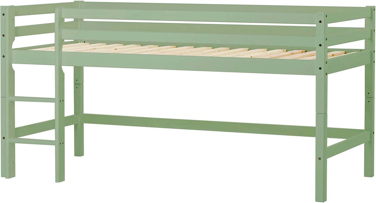 Hoppekids ECO Dream My Color halfhoogslaper 90x200cm, Bleekgroen