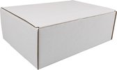 SendProof® Boîte colis postal - carton ondulé - 302x215x105mm - perforé - blanc - 25 pièces