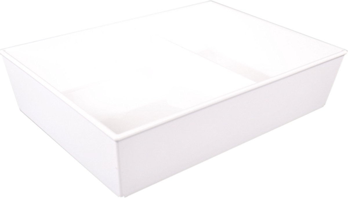 Ornamin Schaal - reusable - onbreekbaar - sAN - rechthoekig - 1900ml - 260x190x60mm - wit - 10 stuks