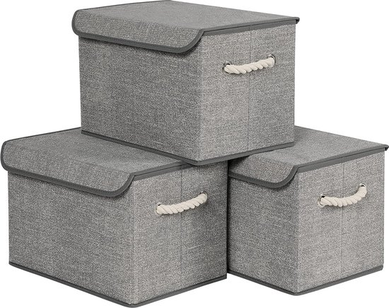 Mangata Stoffen opbergdozen, 33 x 38 x 33 cm, 3