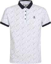 Gabbiano Poloshirt Jersey Polo Shirt Met Print 233561 101 White Mannen Maat - XL