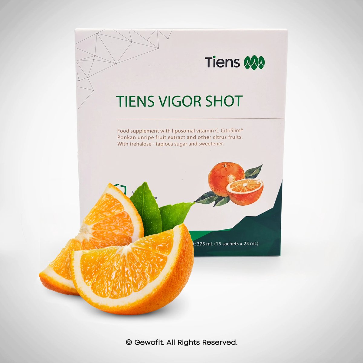 TIENS Vigor Shot - liposomale vitamine C - CitriSlim® extract van onrijpe mandarijn ponkan