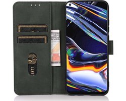 KHAZNEH OnePlus 11 Hoesje Retro Wallet Book Case Groen