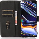 KHAZNEH OnePlus 11 Hoesje Retro Wallet Book Case Zwart