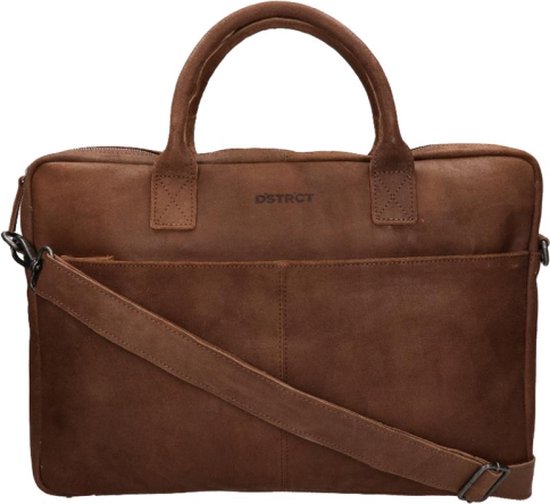 Foto: Dstrct limited laptoptas 17 inch cognac