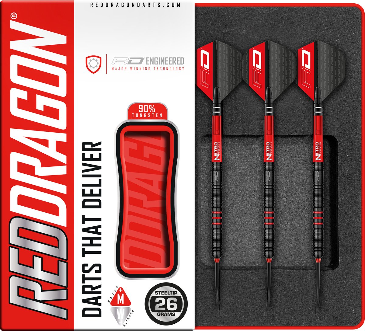 Red Dragon Milano RS4 90% - Dartpijlen