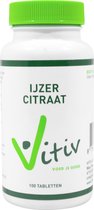Vitiv Ijzer Citraat 100 tabletten