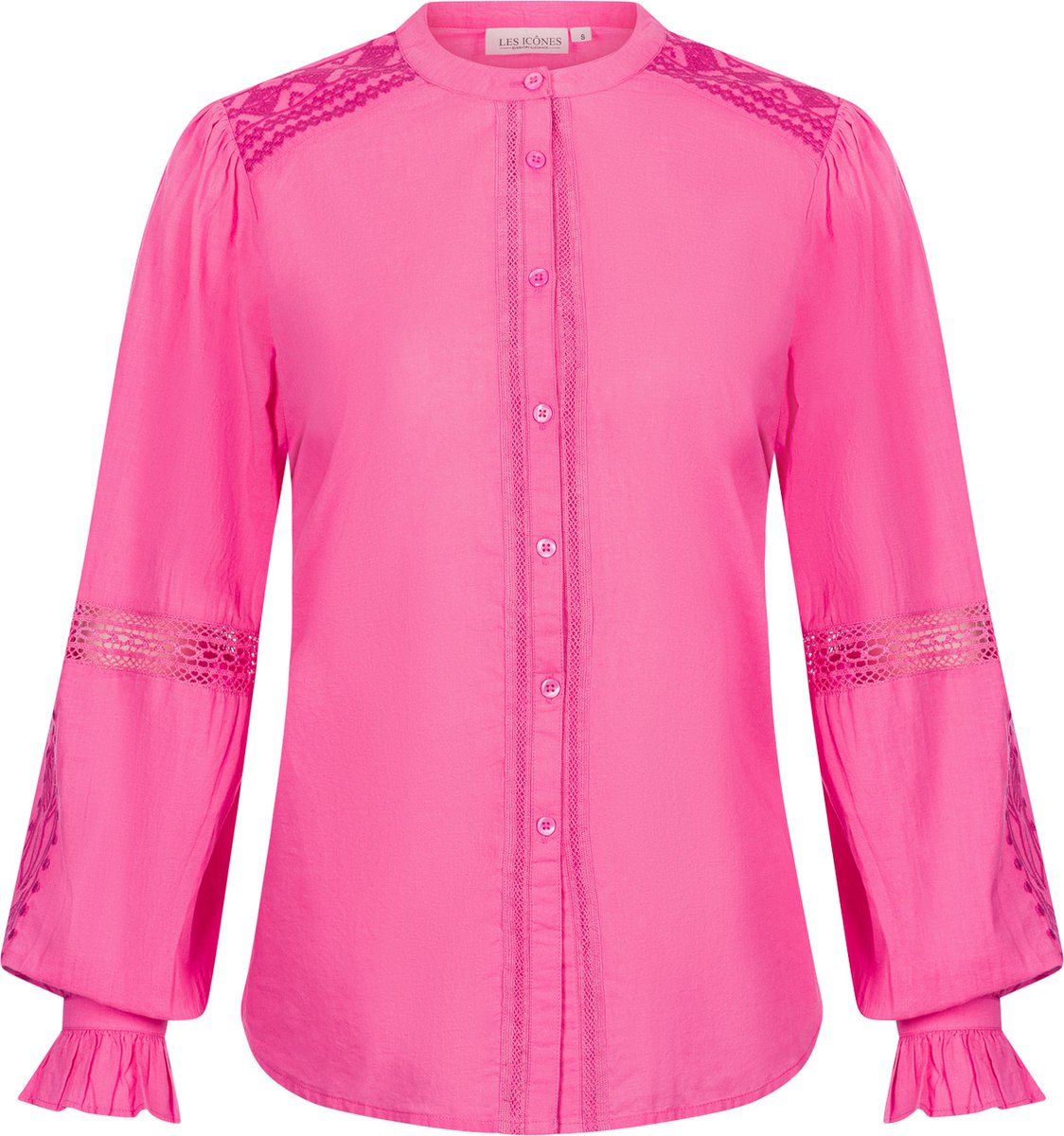 Les Icônes - Sophie Blouse - Blouse - Hotpink - XS