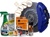 Kit de peinture pour étrier Foliatec - Performance Blauw Metallic - 3 composants - Incluant un nettoyant pour freins + jantes