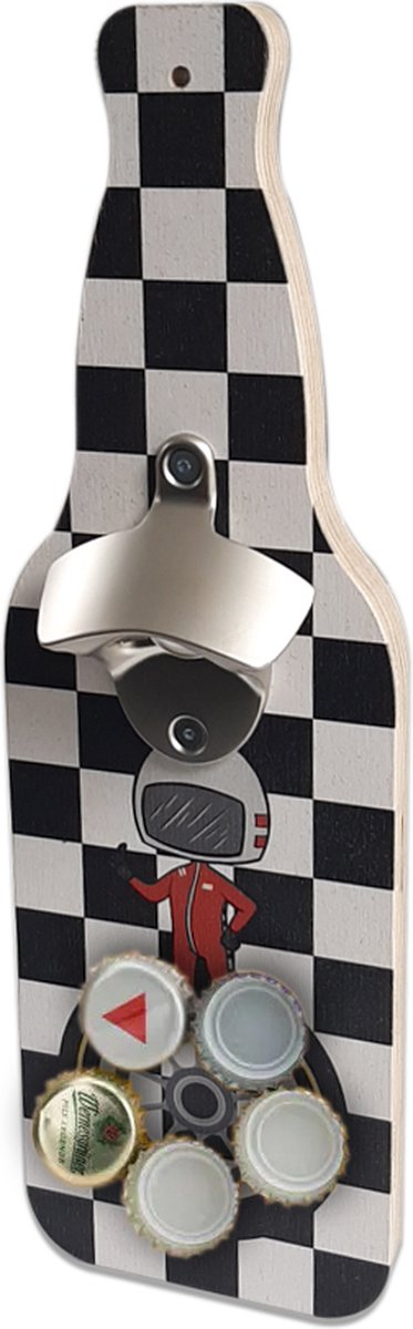 Flesopener muur - Formule 1 bieropener