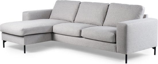 Valente - Sofa - 3-zitbank - chaise longue links of rechts - stof Valente - grijs