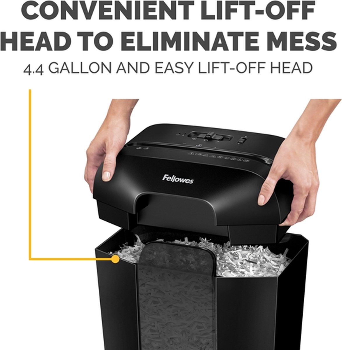 Fellowes Papierversnipperaar 12 vel (P4), papiervernietiger voor kantoor, thuiskantoor, Powershred LX200, papiervernietiger met 22 liter opvangbak, 100% Jam Proof, Safesense, zwart