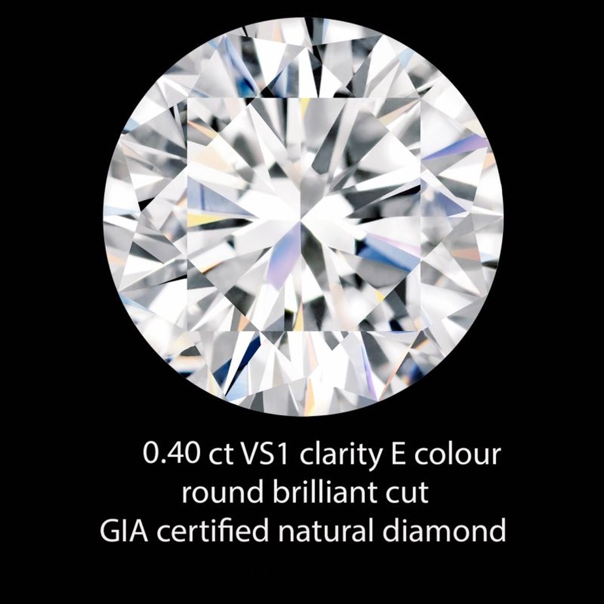 0.40 crt VS1 zuiverheid E kleur natuurlijke briljant geslepen diamant